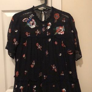 Zara black mini dress